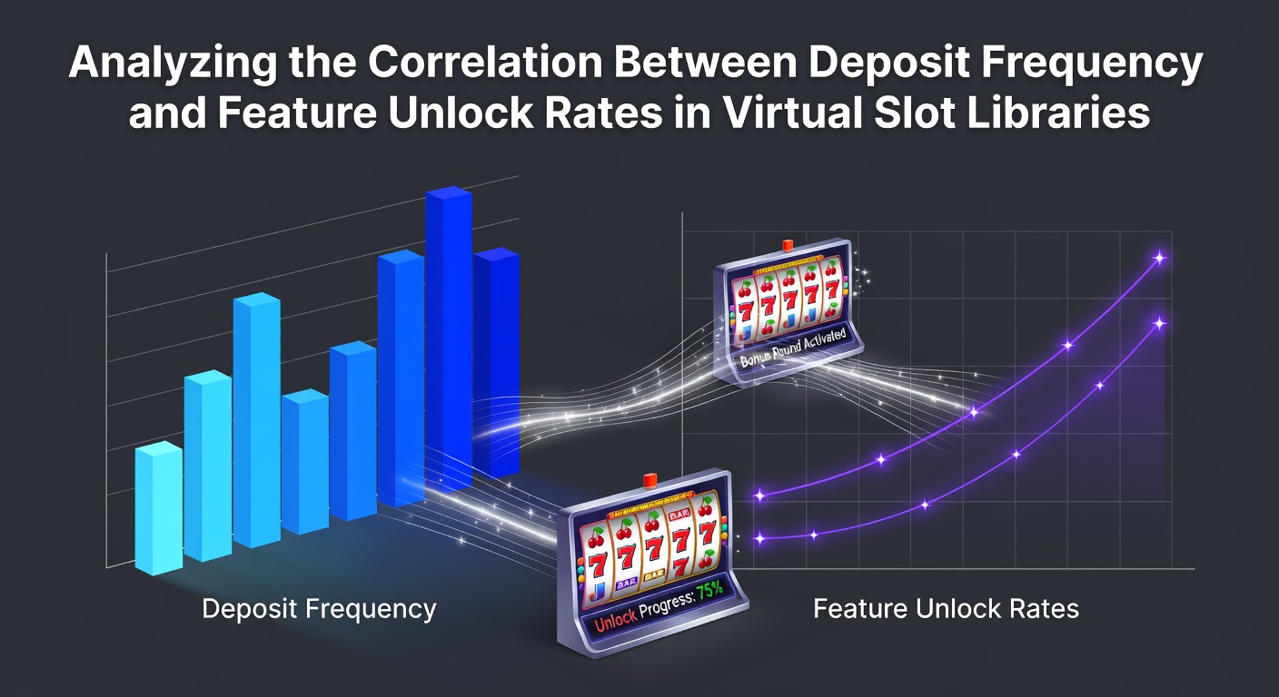 Data visualization showing deposit patterns alongside feature unlock progression in virtual slot platforms