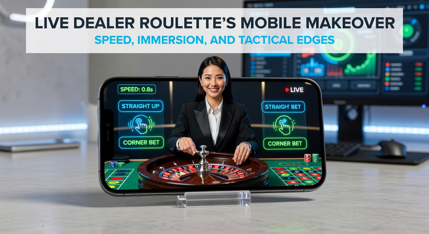 Smartphone displaying a live dealer roulette wheel spinning with real-time bets and chat interface visible