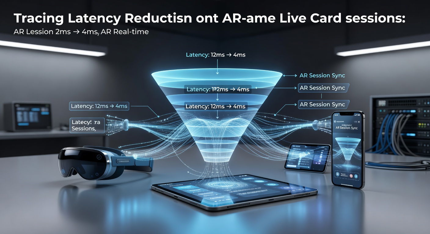 AR-enhanced live card session displayed on multiple devices showing synchronized gameplay elements